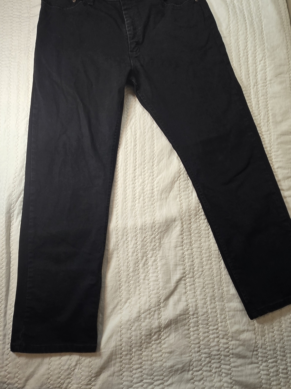Wrangler Black Straight Jeans